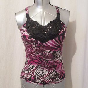 Charlotte Russe Sequin Racerback L